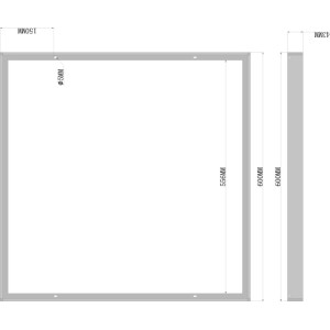 Крепление накладное  Mounted frame DL18013