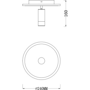 Настенно-потолочный светильник 20046LED 20046SMA/01LED WH